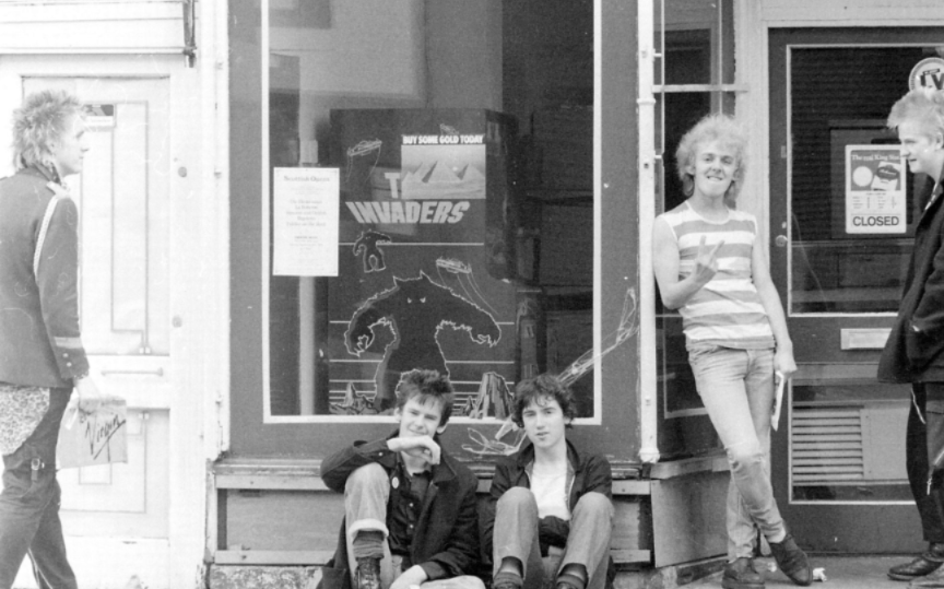 Newcastle punks in the early 1980s. Credit: Brian Gibson. 