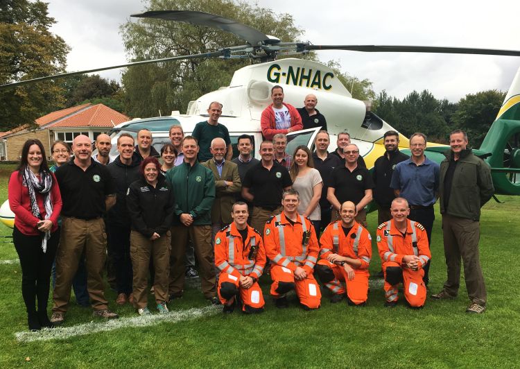 Family helped by Great North Air Ambulance raise £13,000