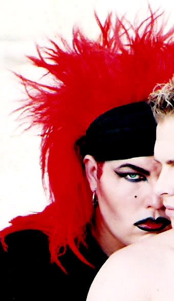 grayscale photo of people in street