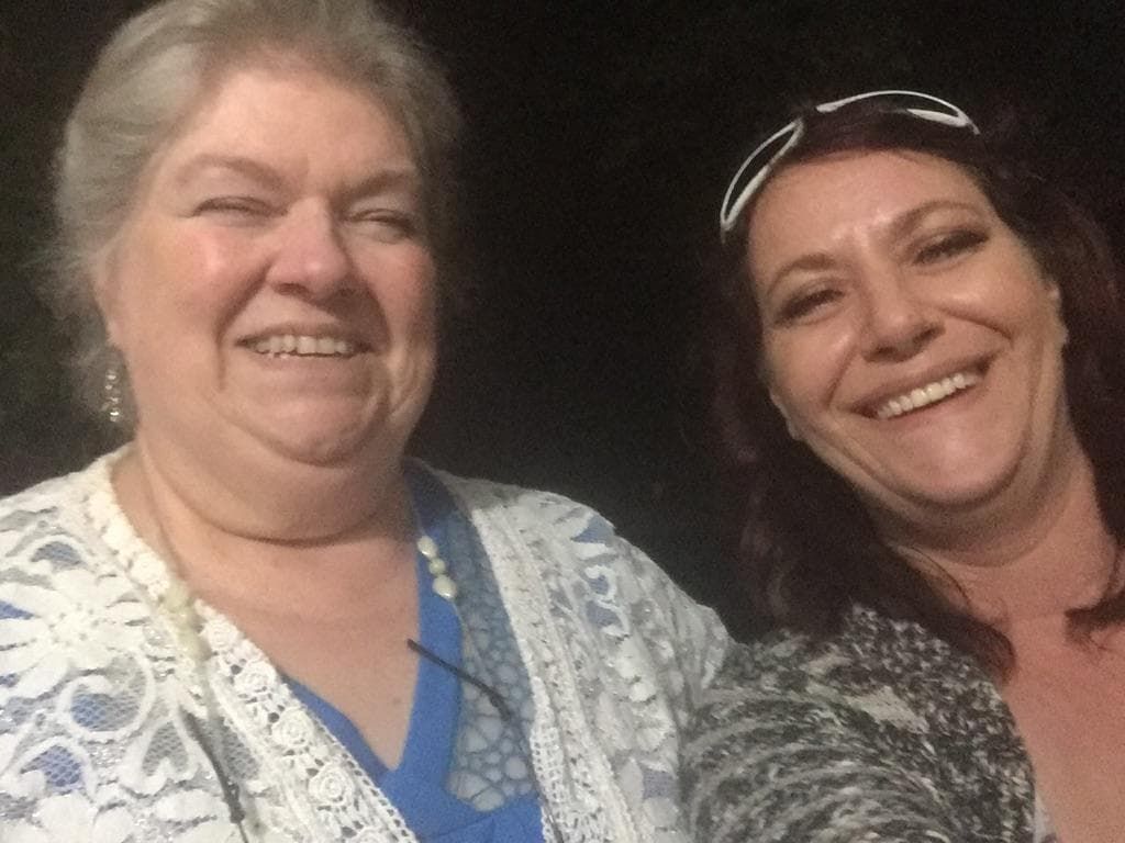 Beth Larson and her eldest daughter.