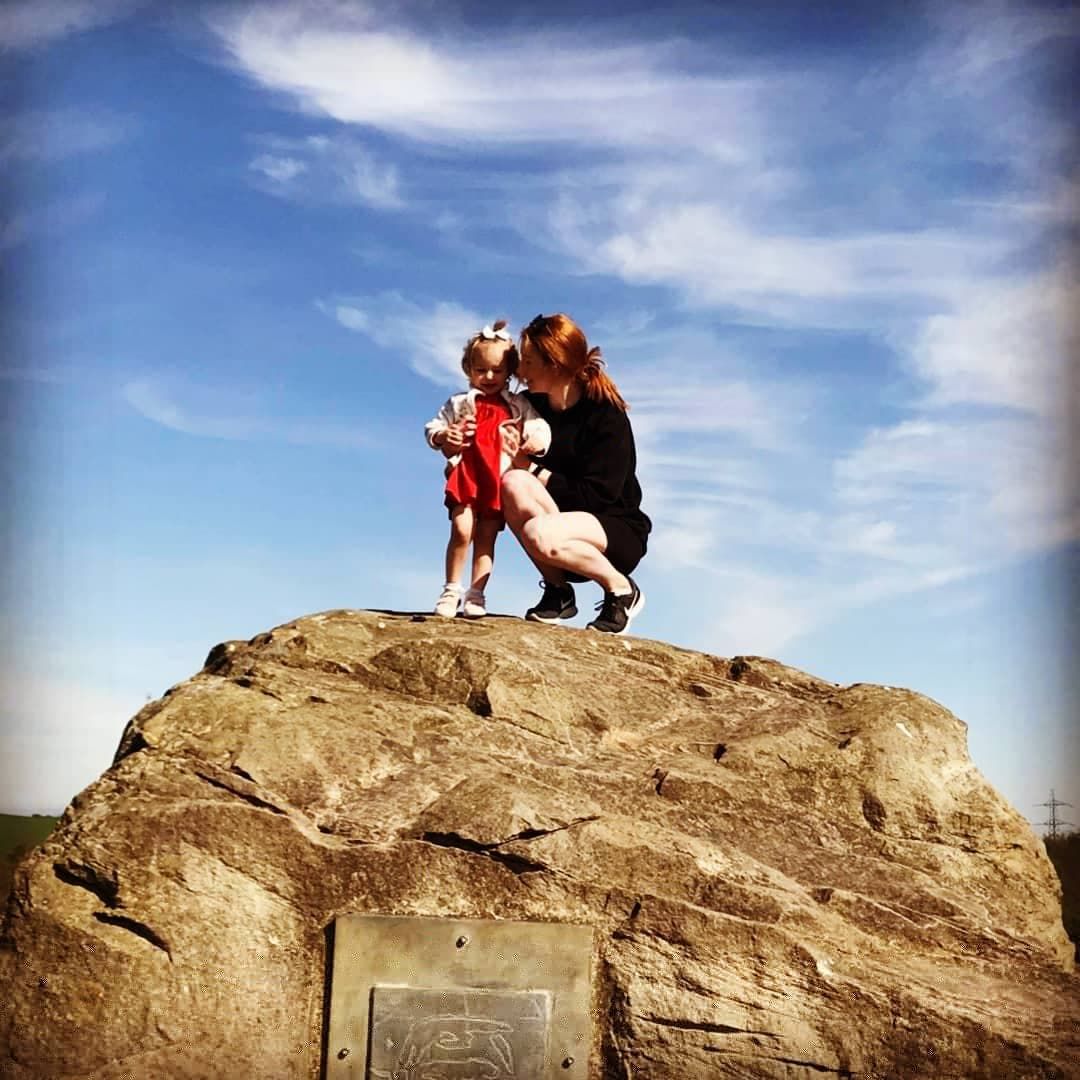 Alisha Richardson and her daughter Freya out for the day