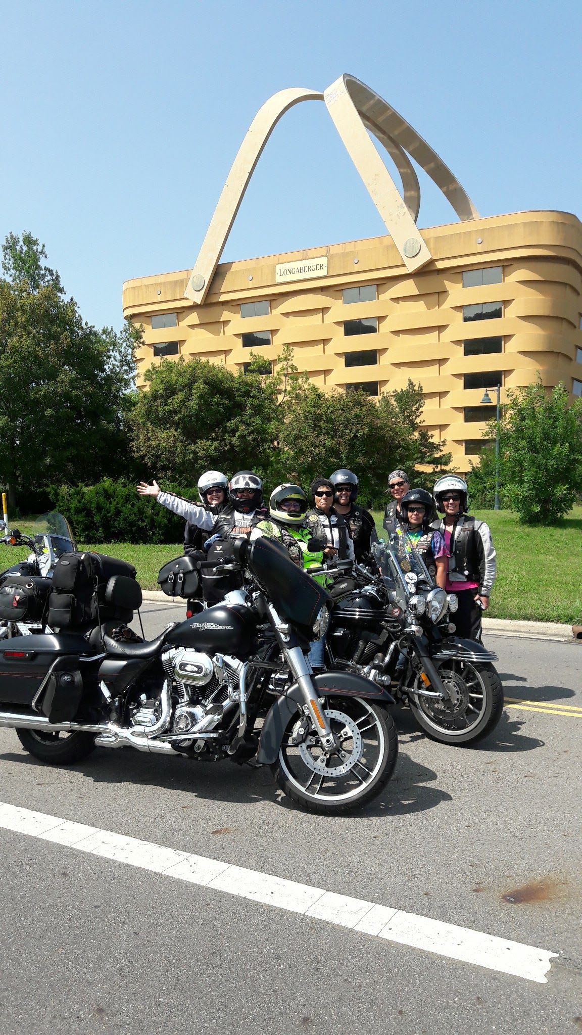 The women from Furies MC with their bikes